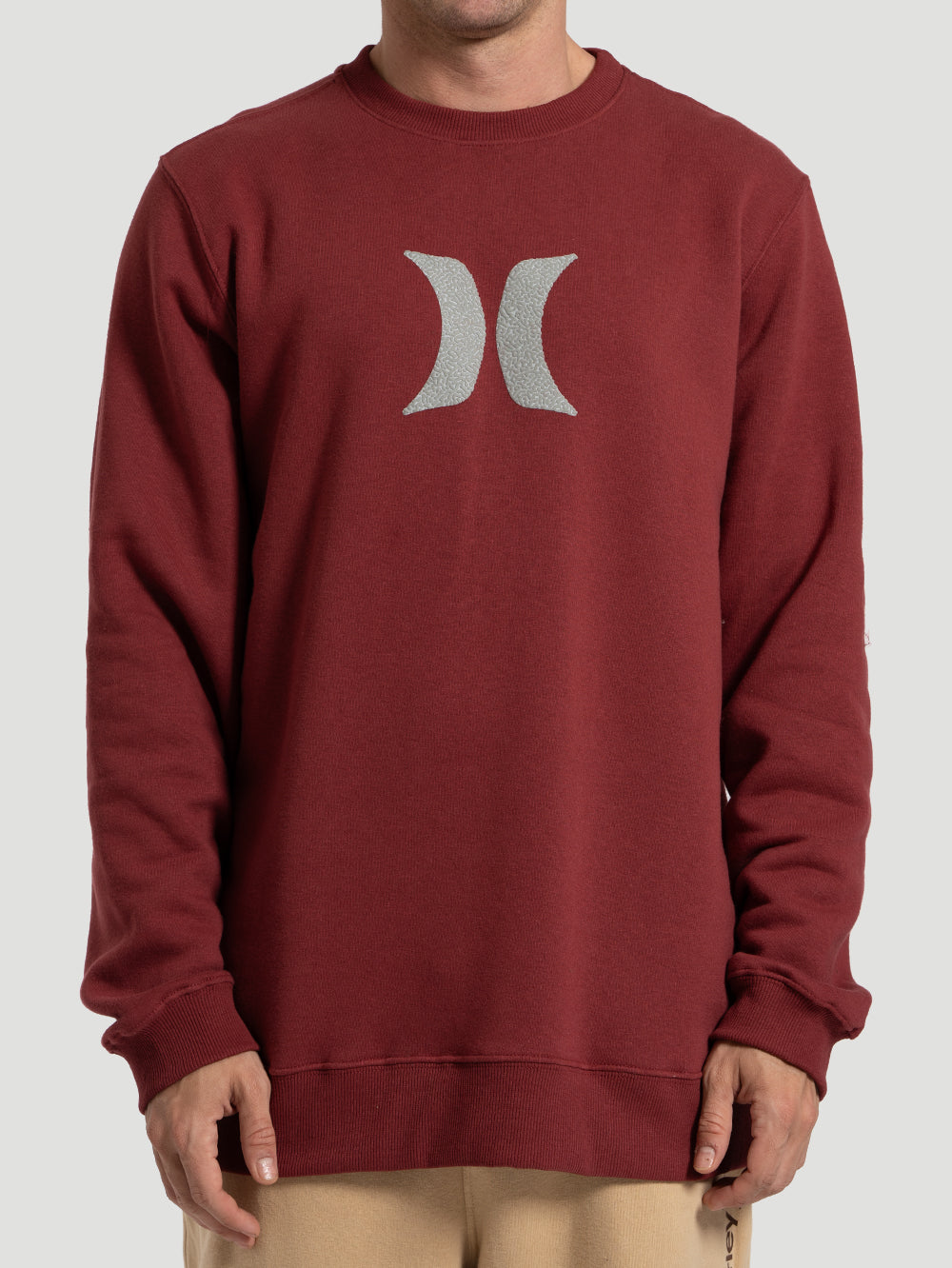 Moletom Hurley Careca Icon Vinho – Hurley Brasil
