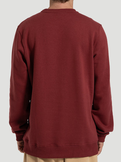 Moletom Hurley Careca Icon Vinho