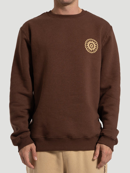 Moletom Hurley Careca Empire Marrom