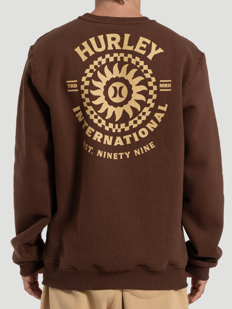 Moletom Hurley Careca Empire Marrom