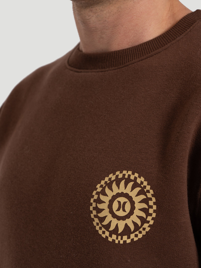 Moletom Hurley Careca Empire Marrom