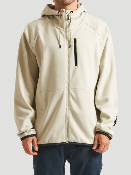 Moletom Canguru Hurley Cabrillo Heat Full Zip Off White