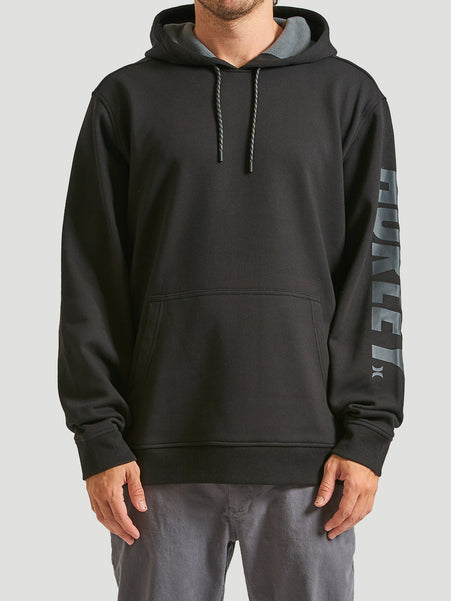 Moletom Canguru Hurley Acadia Heat Fleece Preto