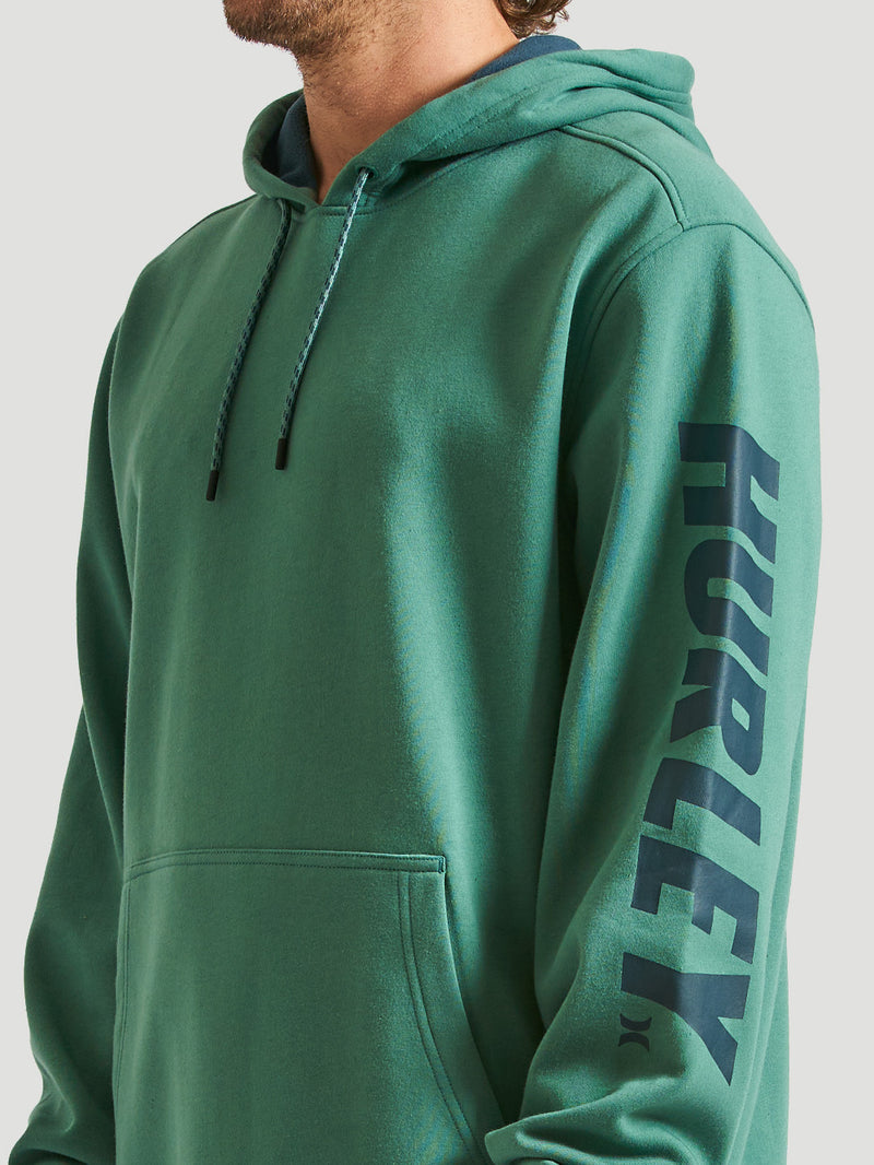 Moletom Canguru Hurley Acadia Heat Fleece Turquesa