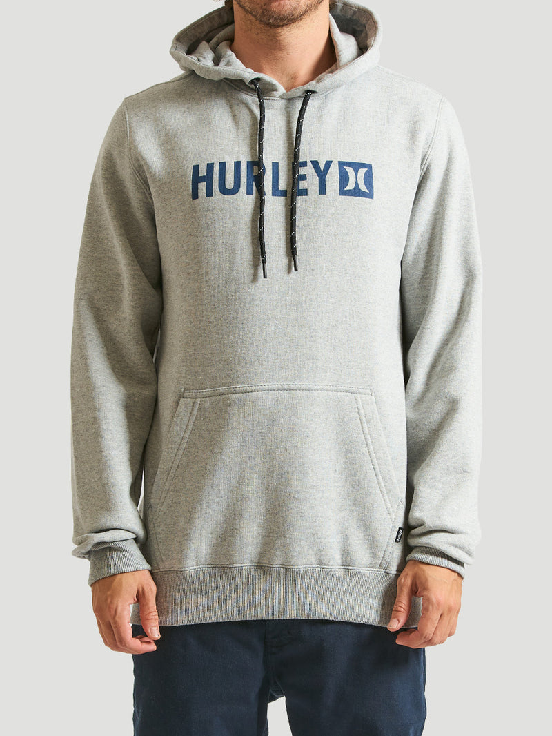 Moletom Canguru Hurley Square Mescla Cinza