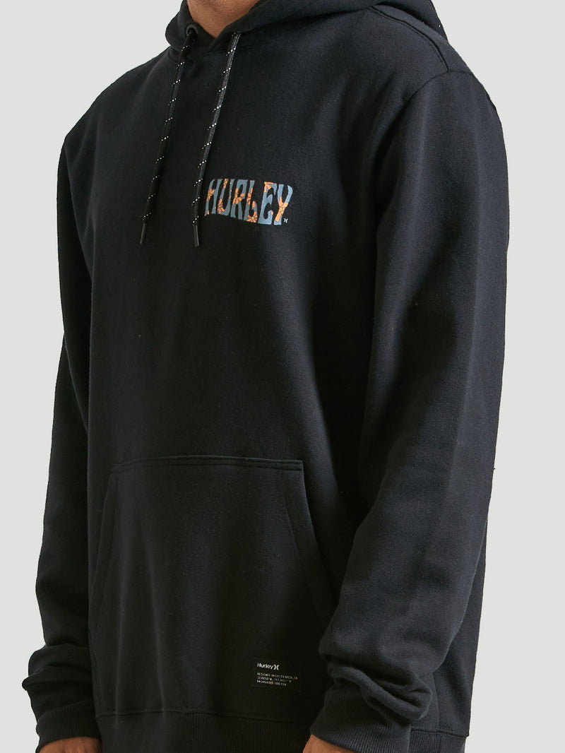 Moletom Canguru Hurley Woodstock Preto