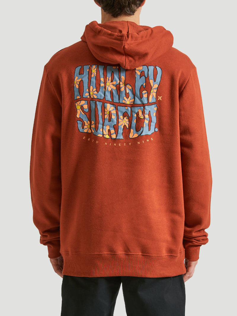 Moletom Canguru Hurley Woodstock Vermelho