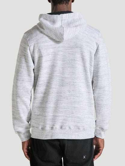 Moletom Canguru Com Zíper Branco Hurley Snow