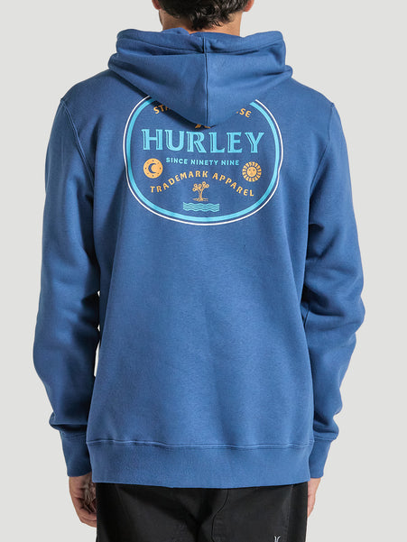 Moletom Canguru Azul Marinho Estampa Retrô Hurley Bottle