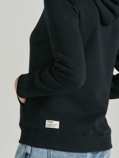 Moletom Canguru Feminino Preto Hurley One&Only