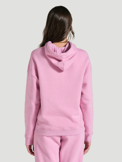Moletom Canguru Oversized Feminino Rosa Hurley Outline