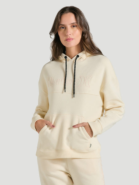 Moletom Canguru Oversized Feminino Off White Hurley Outline
