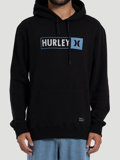 Moletom Hurley Track Canguru Felpado 250g Preto