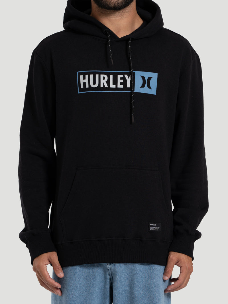 Moletom Hurley Track Canguru Felpado 250g Preto