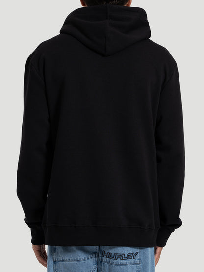Moletom Hurley Track Canguru Felpado 250g Preto