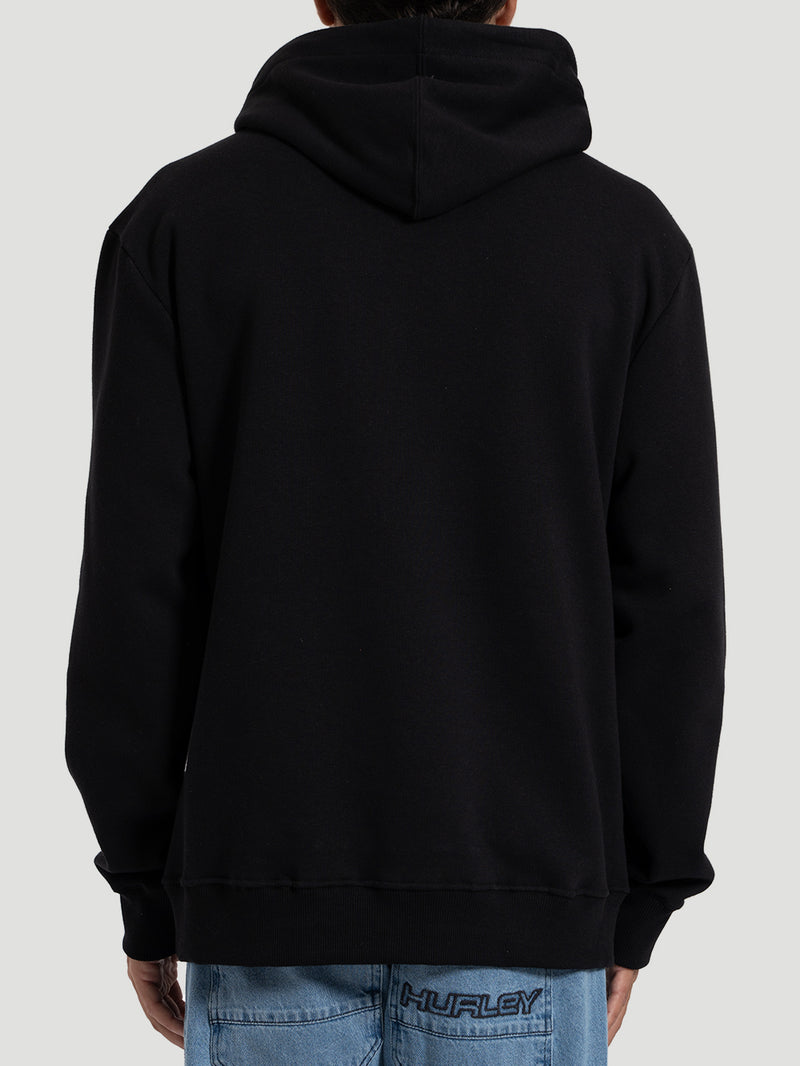 Moletom Hurley Track Canguru Felpado 250g Preto