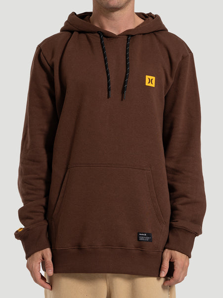 Moletom Canguru Hurley Mini Icon II Felpado 250g Marrom