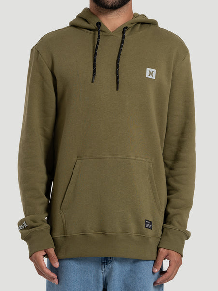 Moletom Canguru Hurley Mini Icon II Felpado 250g Militar