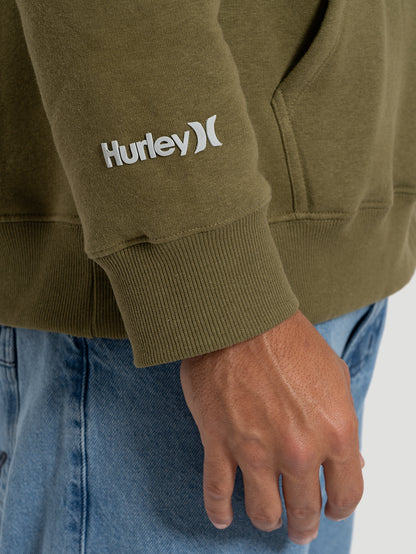 Moletom Canguru Hurley Mini Icon II Felpado 250g Militar
