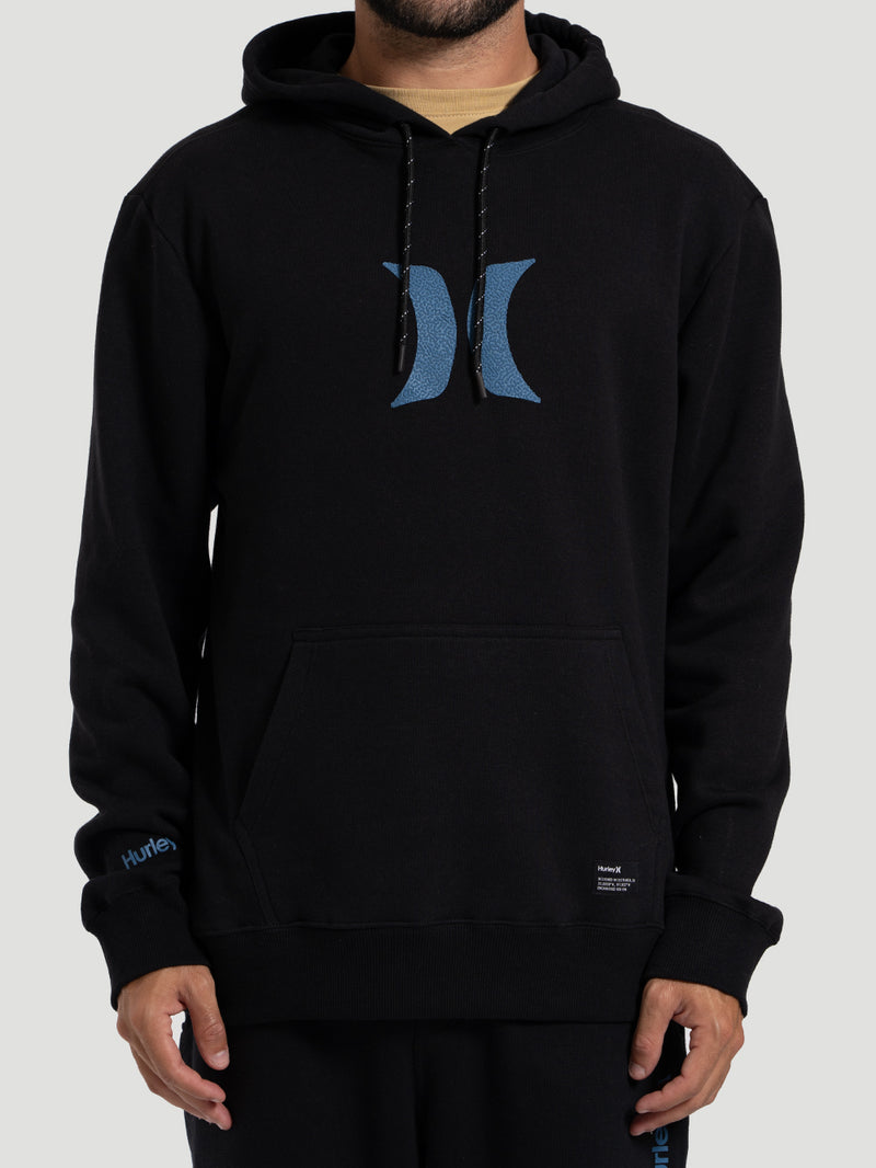 Moletom Canguru Icon Hurley Preto