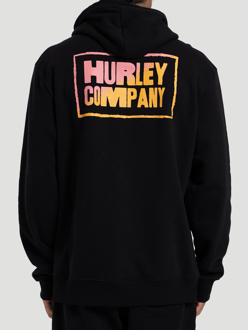 Moletom Canguru Preto Hurley Company