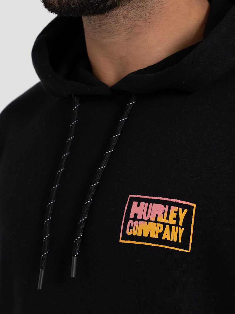 Moletom Canguru Preto Hurley Company