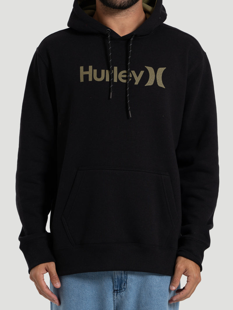 Moletom Canguru Preto Hurley One&Only