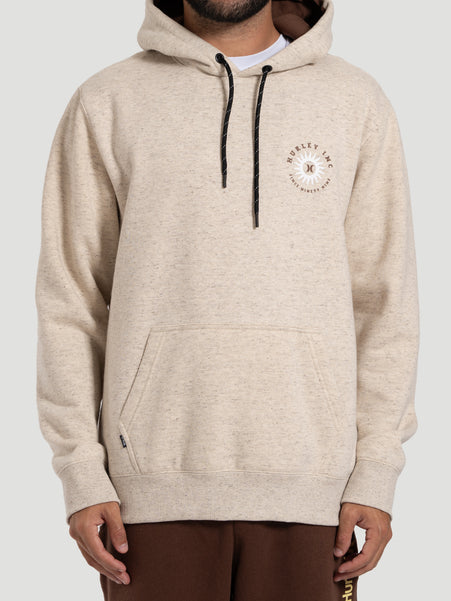 Moletom Canguru Hurley Natural Off White