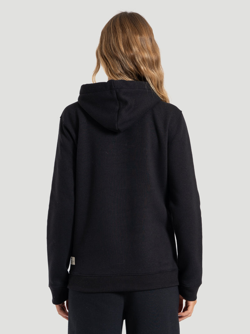 Moletom Canguru Hurley Icon Feminino Preto
