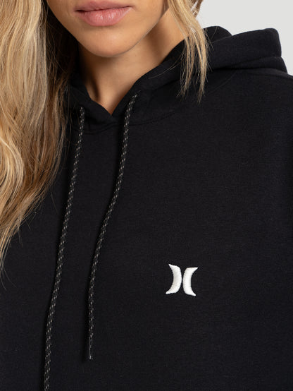 Moletom Canguru Hurley Icon Feminino Preto