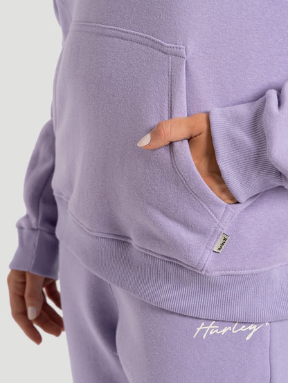 Moletom Canguru Feminino Hurley Chenille Lilás