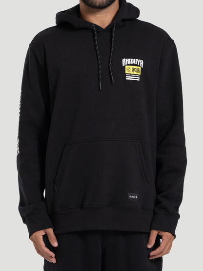 Moletom Canguru Hurley x Shibuya Escama Preto