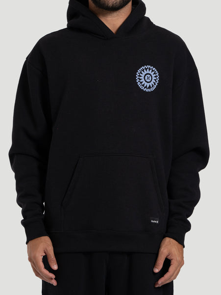 Moletom Canguru Hurley Empire Box Felpado Preto