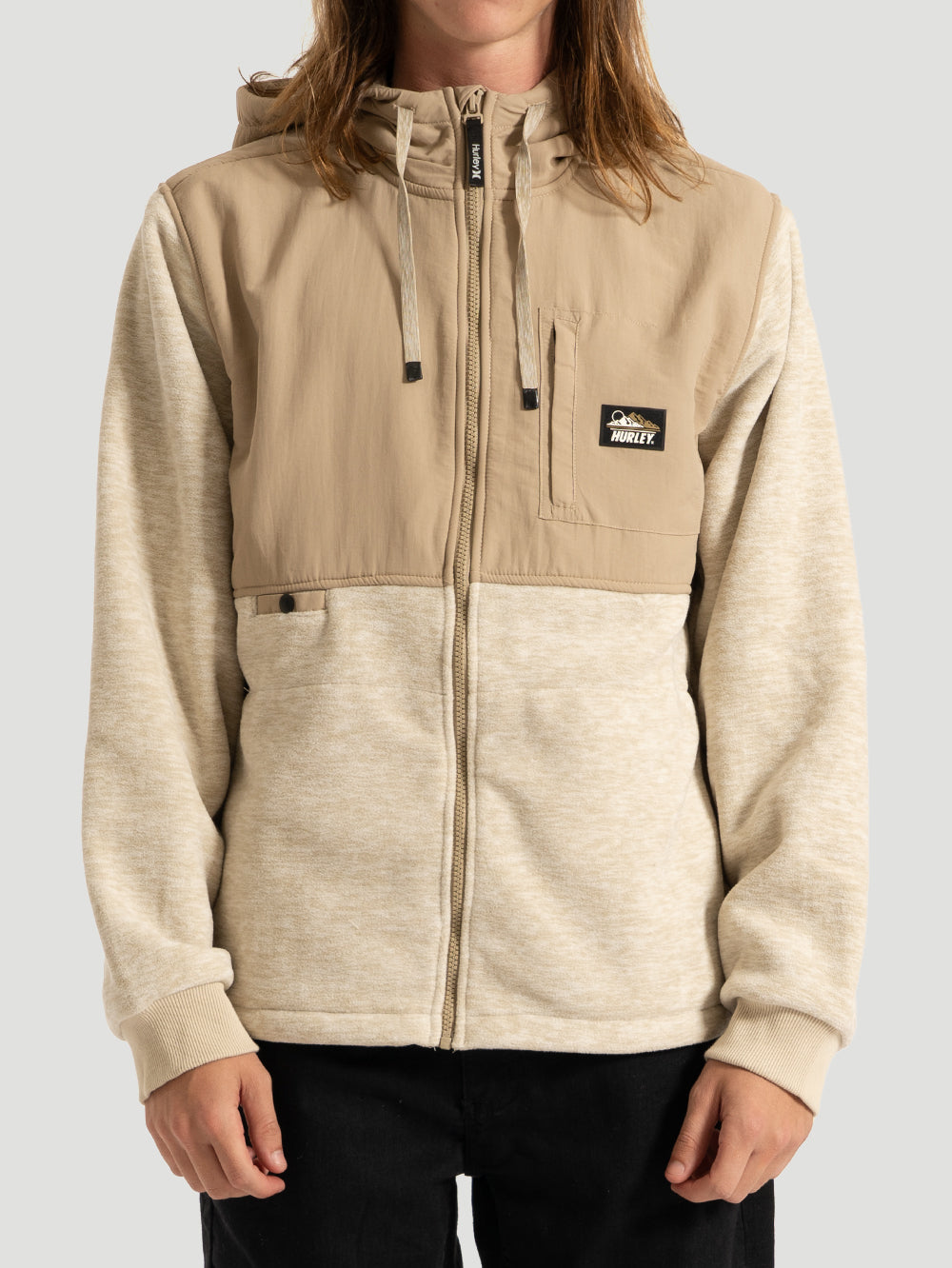 Jaqueta Especial Hurley Huron Burrito Full Zip Areia