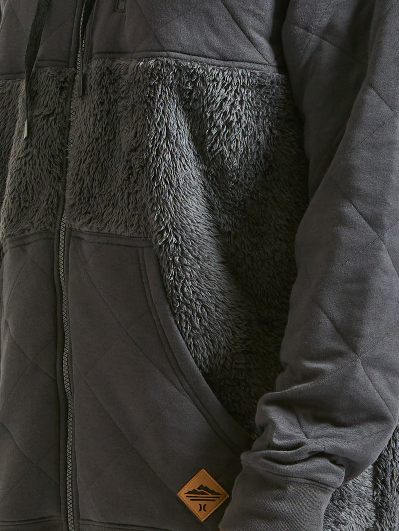 Jaqueta Especial Hurley Blanket Mix Fleece Chumbo