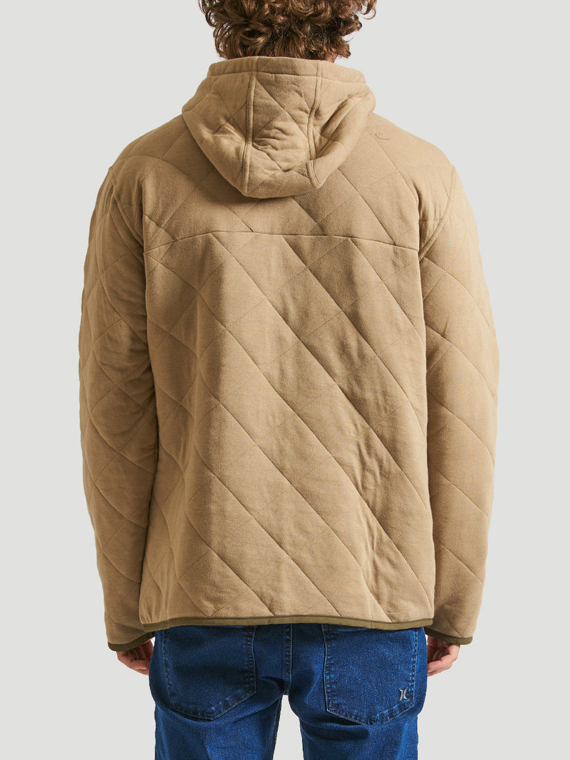 Jaqueta Especial Hurley Russel Quilted Fleece Caqui