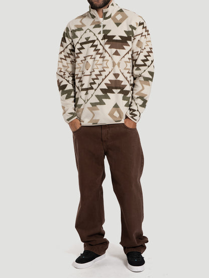 Blusa Especial Hurley Mesa Windchill 1/4 Zip Importada Off White