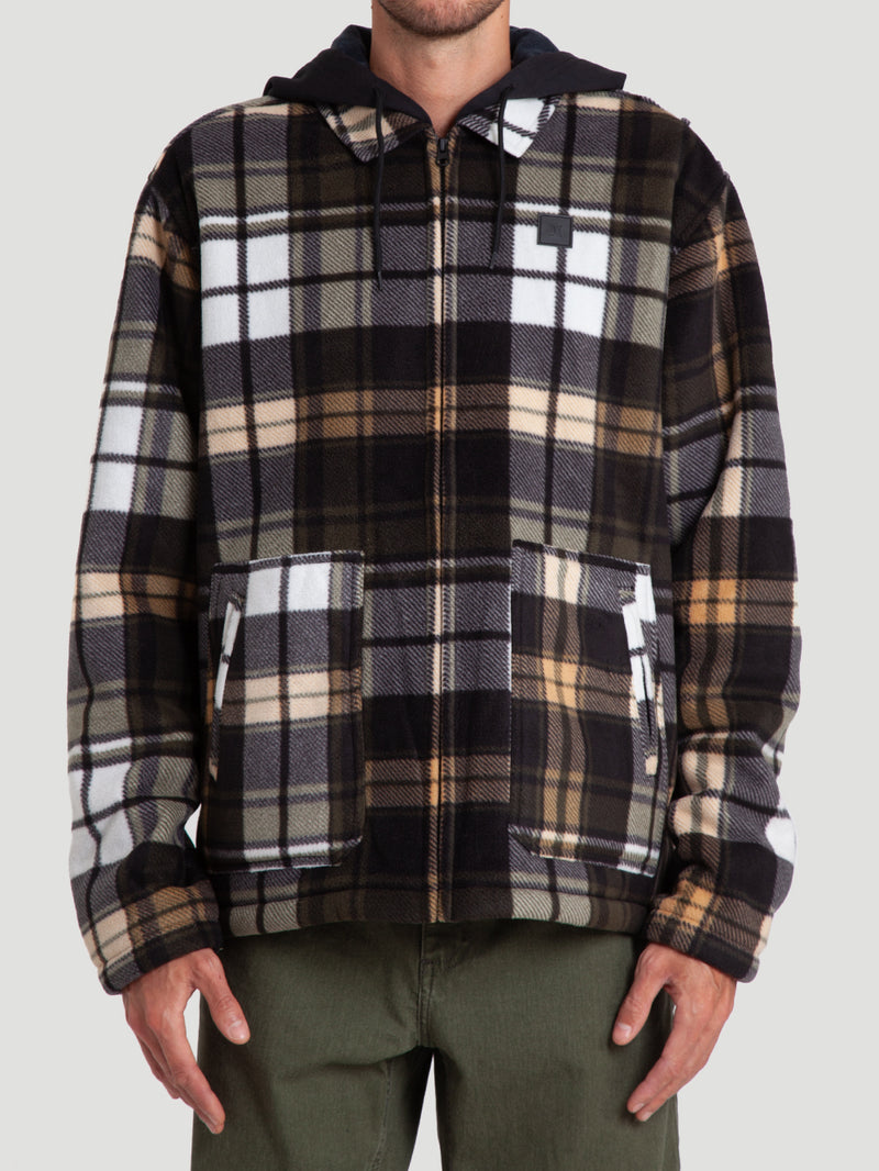 Blusa Especial Hurley Easy Rider Hooded Sherpa Importada Preta