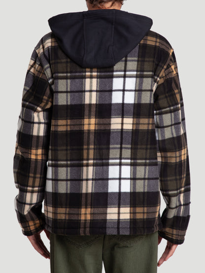 Blusa Especial Hurley Easy Rider Hooded Sherpa Importada Preta