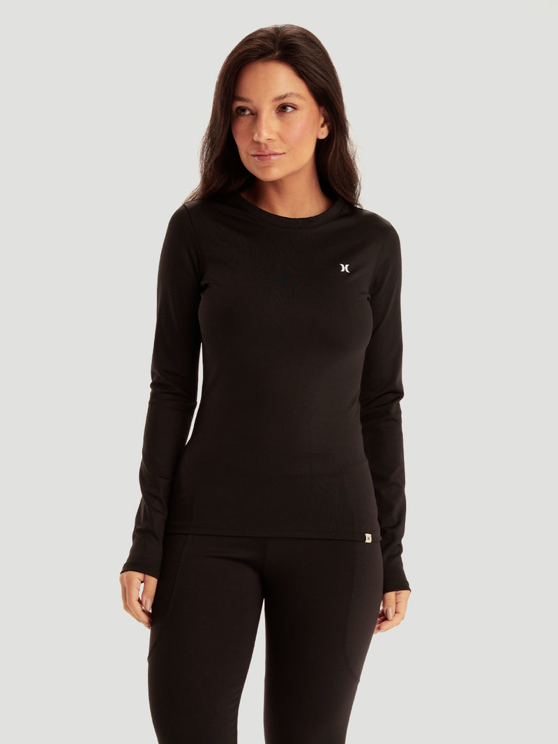 Blusa Preta Hurley Icon