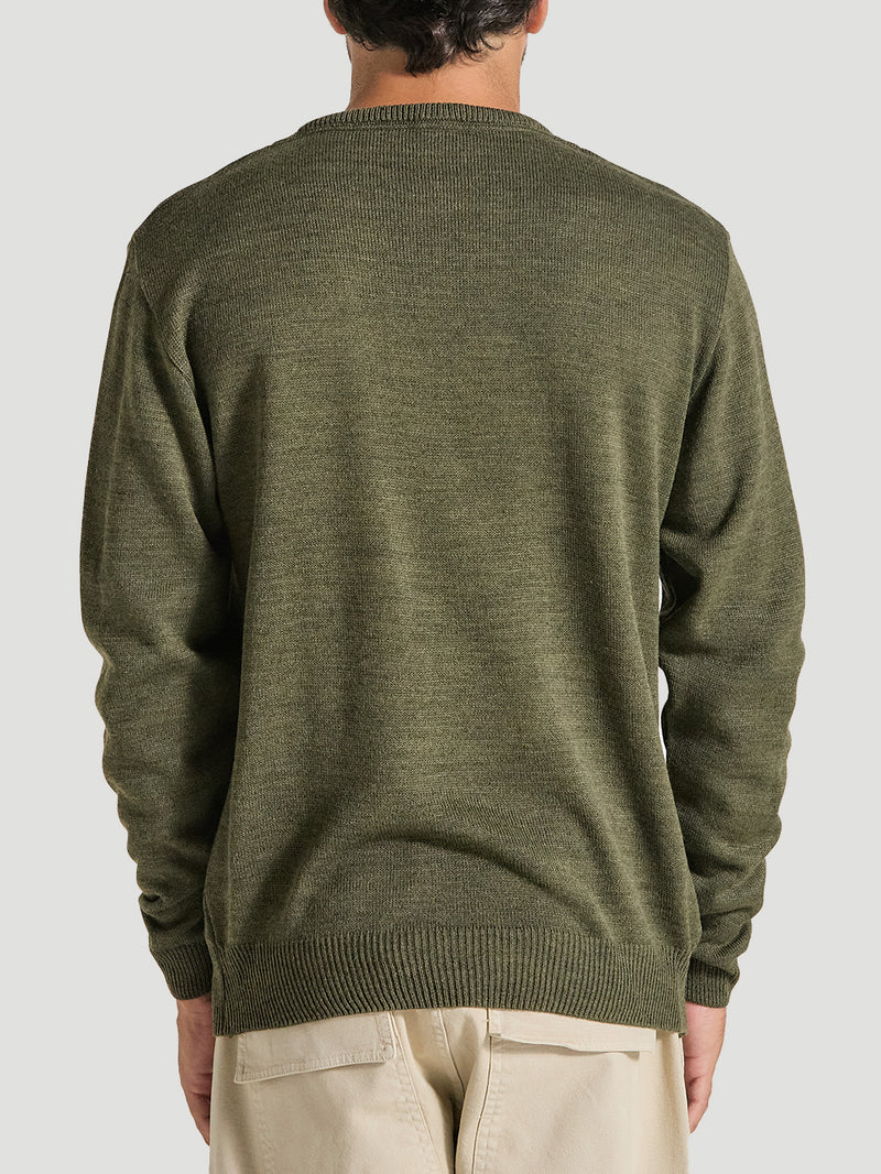 Tricot Básico Verde Militar Hurley Classic