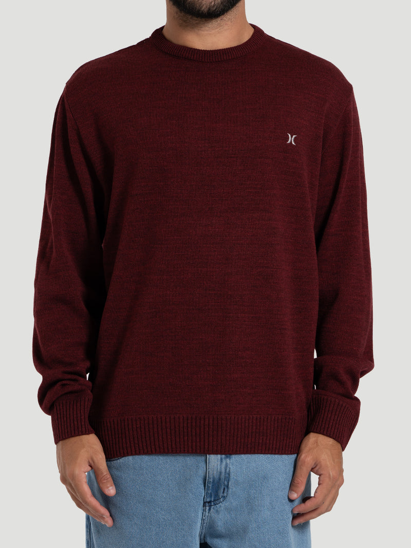 Suéter Tricot Vinho Hurley Retilinea Classic