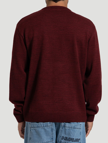 Suéter Tricot Vinho Hurley Retilinea Classic