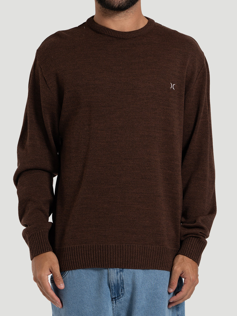 Suéter Tricot Marrom Hurley Retilinea Classic