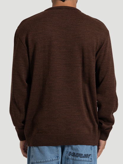 Suéter Tricot Marrom Hurley Retilinea Classic