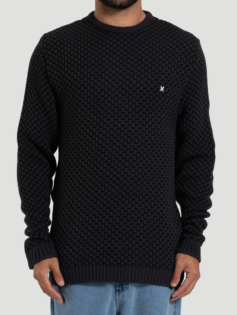 Suéter Tricot Chumbo Hurley Colmeia
