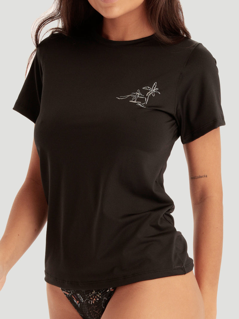 Camiseta Surf Preta Hawaii Hurley X Jade