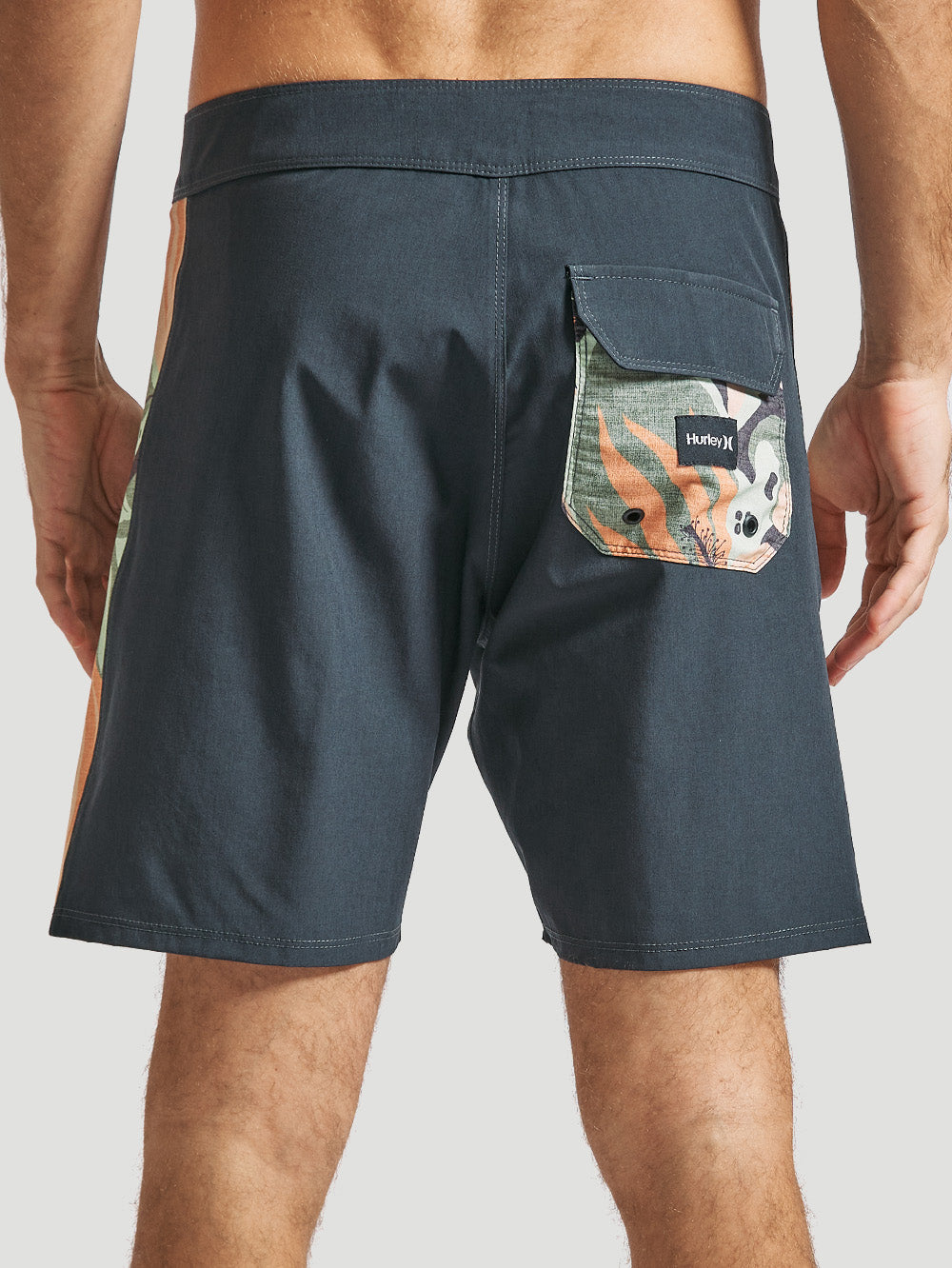 Boardshort Hurley Aloha Stripe 18" Preto