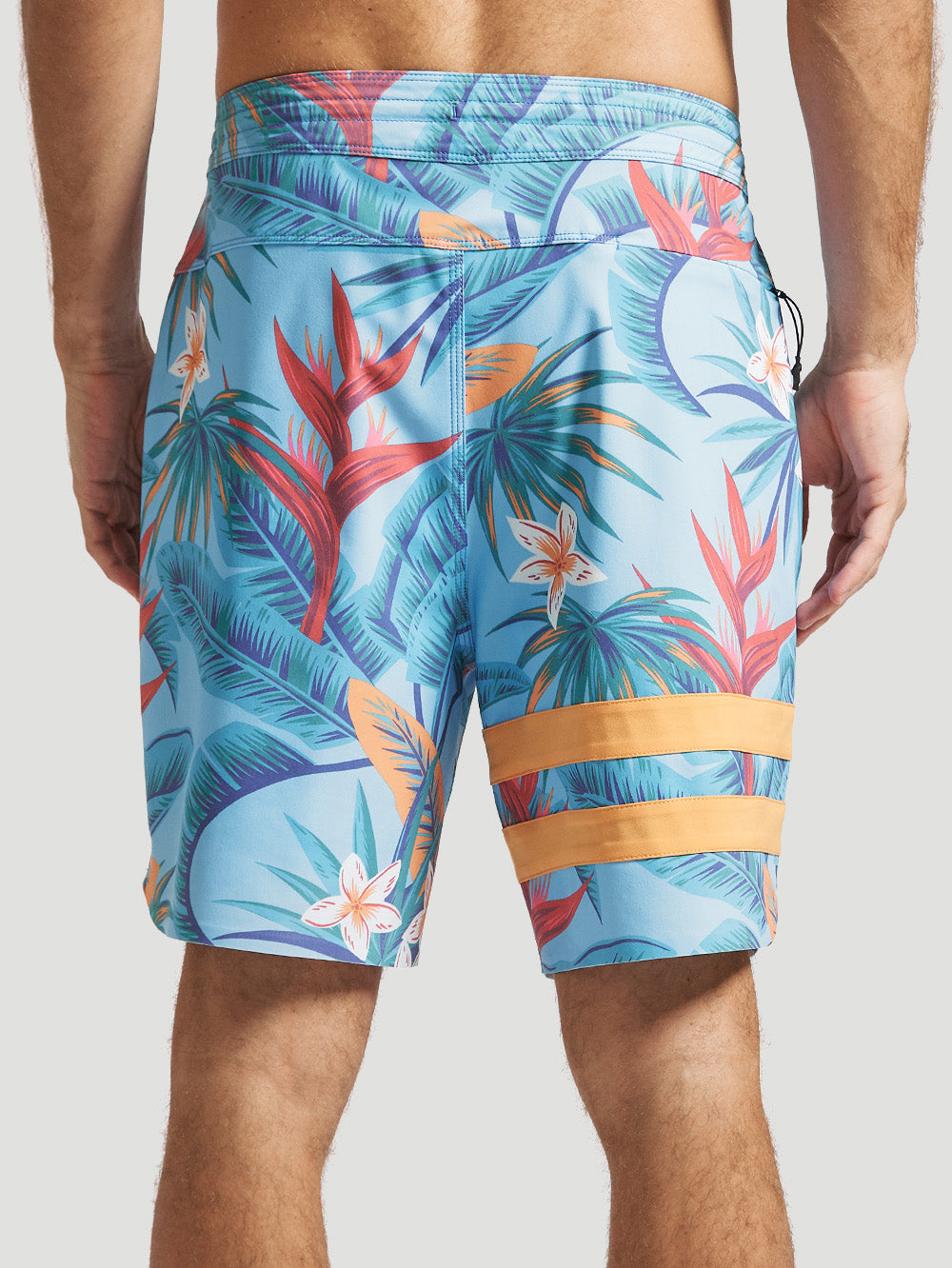 Boardshort Hurley Phantom Block Party Renegade 18" Azul