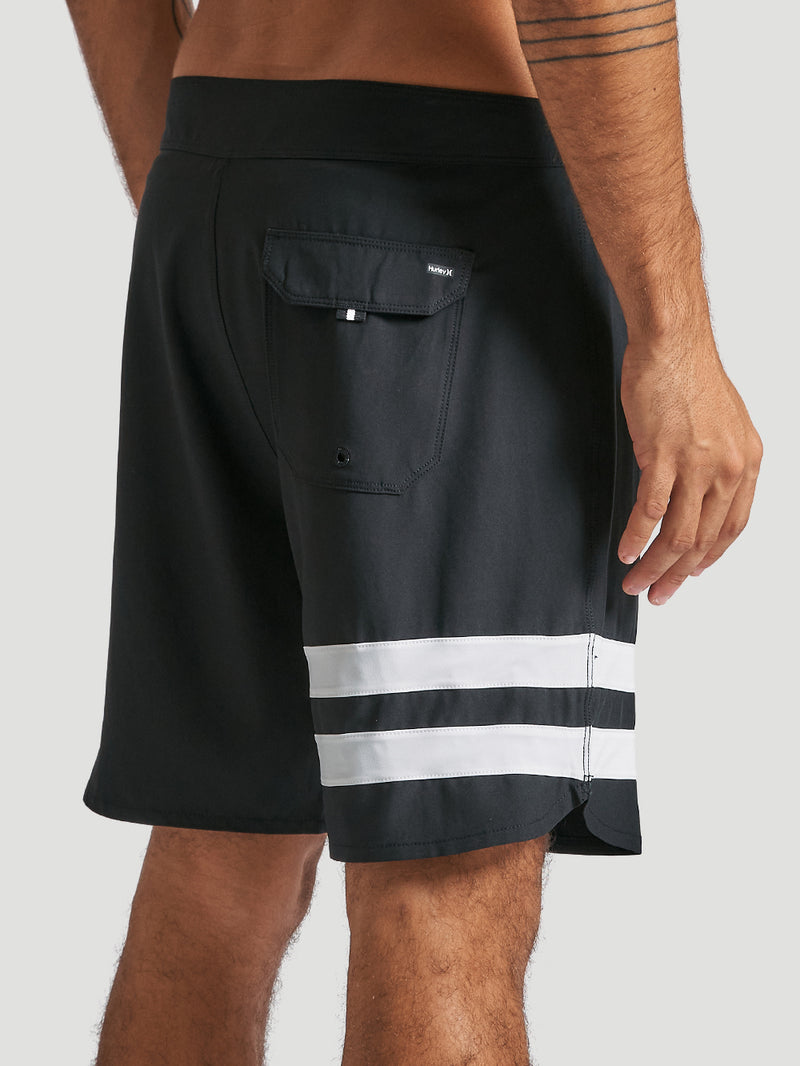 Boardshort Hurley Phantom Block Party 18" Preto